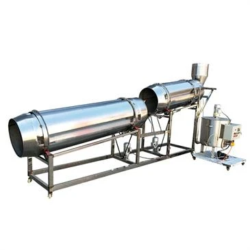 100-300kg Drehtrommelwalzen Gewürz Snack Herstellung Maschinen