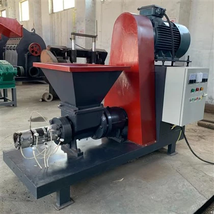 Industrielle Maschine zur Herstellung von Holzkohlebriketts