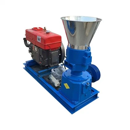 Pelletmaschine mit Holz