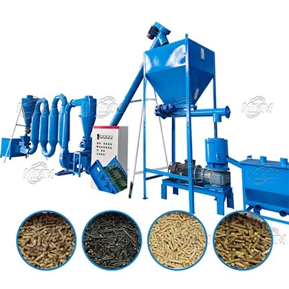 300–500 kg/h Biomasse-Holzpellets-Produktionslinie